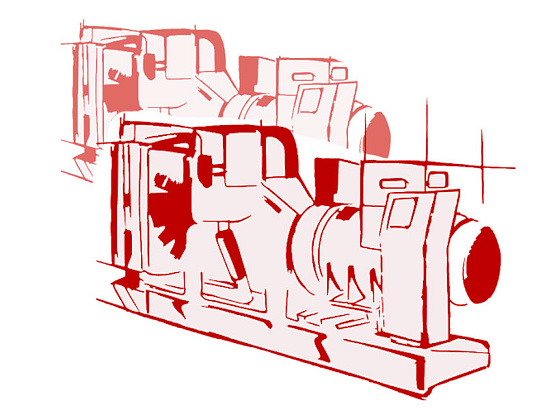 Высоковольтный электрокомплекс 2500 кВт 6,3 кВ двигатель Baudouin